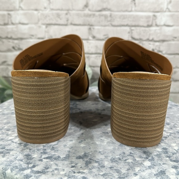 LC Lauren Conrad Rowann Cognac Cross-Band Fashion Comfort Mules WMS 10M✨NWOT✨ - Picture 6 of 10